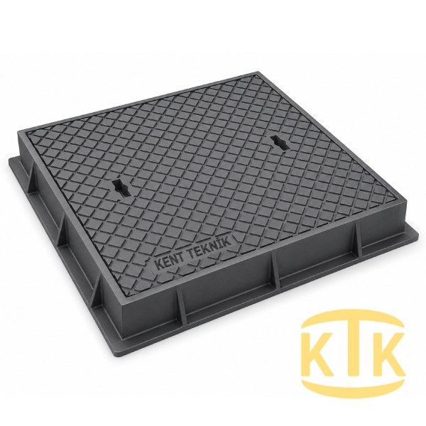Döküm Yuvarlak Rögar Kapağı Takımı Ø600 mm (DKT.600-D9) D400