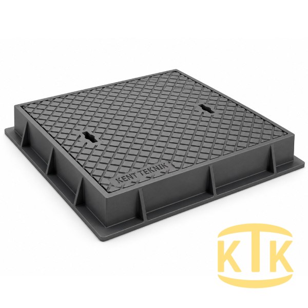 Döküm Yuvarlak Rögar Kapağı Takımı Ø600 mm (DKT.600-C8) C250