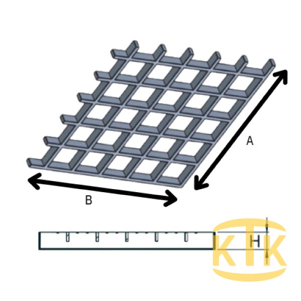 CTP Kanal Izgarası 38x38x25 mm (CTP.3825-B)