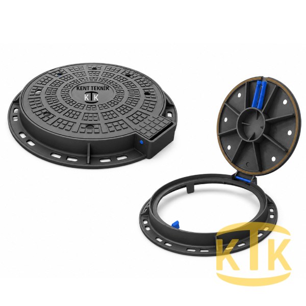 Döküm Rögar Kapağı Takımı Ø600 mm 100° (DKT.600-B2) B125