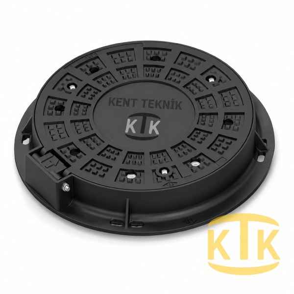 Döküm Rögar Kapağı Takımı Ø600 mm 180° Yuvarlak (DKT.600-B) B125